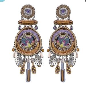 PURPLE RAIN, MAGIC EYE EARRINGS